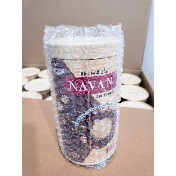 Ngũ cốc NaVan Lon 500g 9 vị hạt chính hãng giúp lợi sữa sau sinh, bổ sung dinh dưỡng , tốt cho sức khoẻ- lucicosmetic.vn
