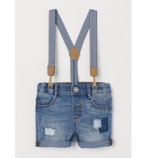 Quần yếm jean HM