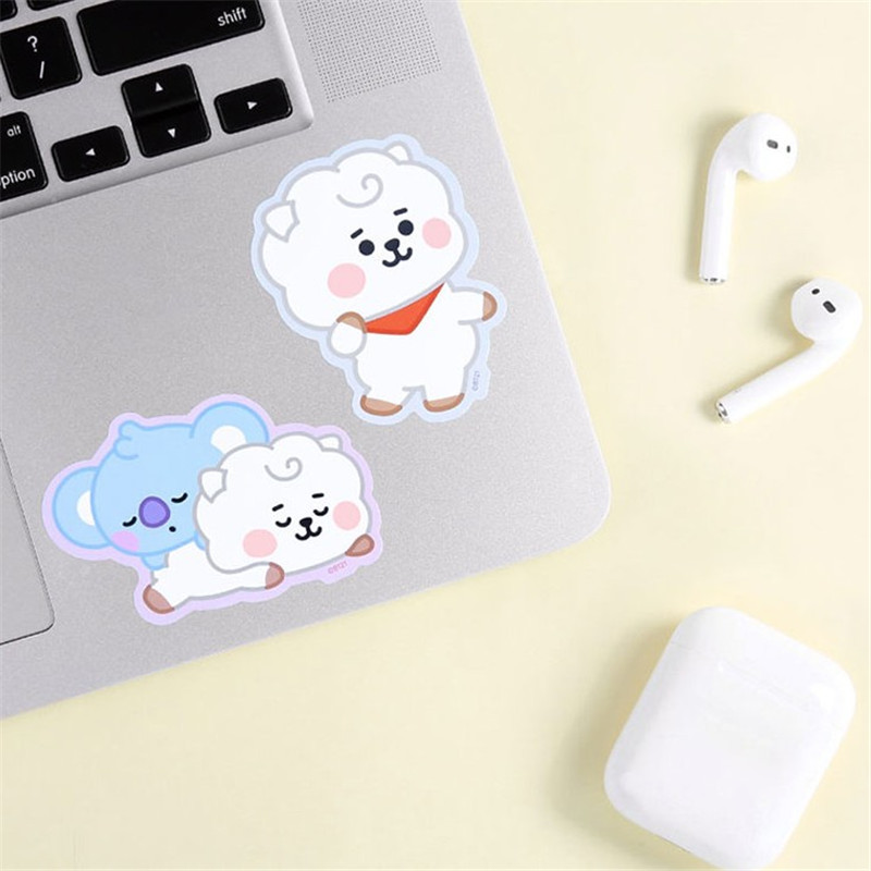 Sticker Dán Trang Trí Chống Thấm Nước Hình Bt21 Bts