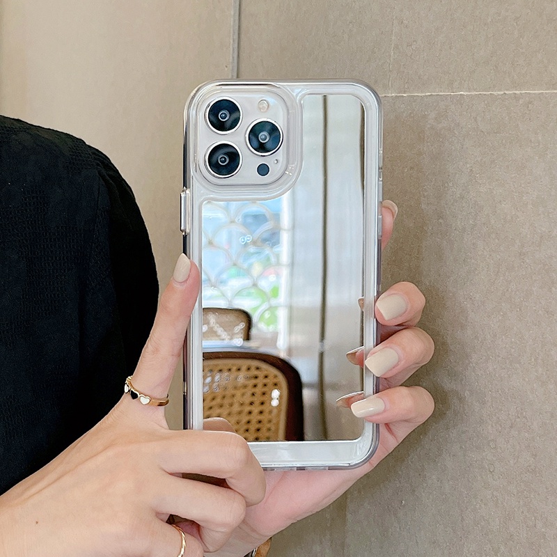 Ốp Điện Thoại Cứng Chống Sốc Có Gương Trang Điểm Cho iPhone 11 Pro MAX 12 13 Pro MAX 12pro X XS MAX XR