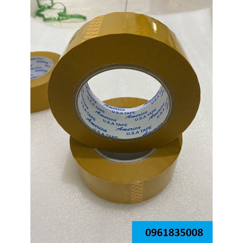 Băng keo đục 200y lõi siêu mõng 4ly 1 cây 6 cuộn