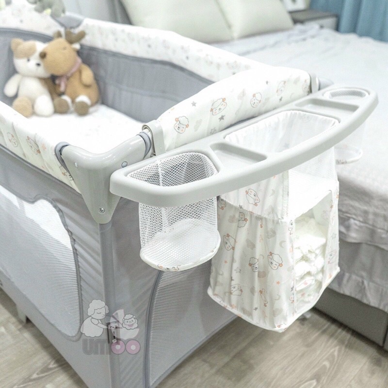 Nôi Cho Bé Đa Năng Umoo UM-08108, Full Tính Năng Gấp Gọn Dùng Cho Bé Từ Sơ Sinh
