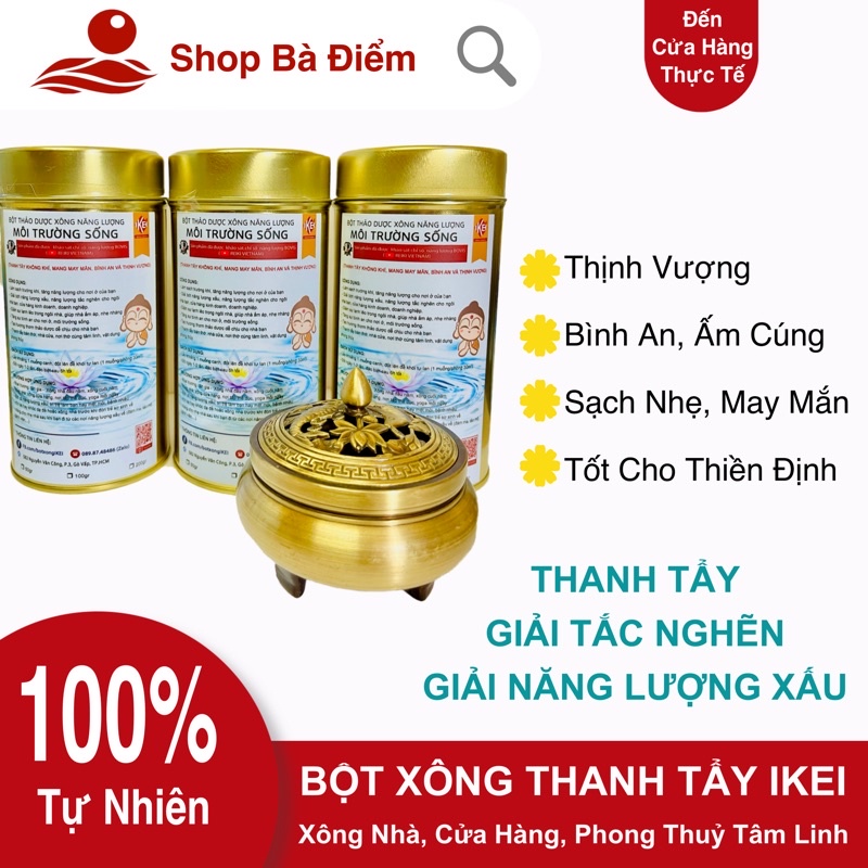 Bột Xông Nhà IKEI - Bột Thảo Dược Xông Thanh Tẩy IKEI | Xông Nhà, Cửa Hàng, Công Ty - Shop Bà Điểm