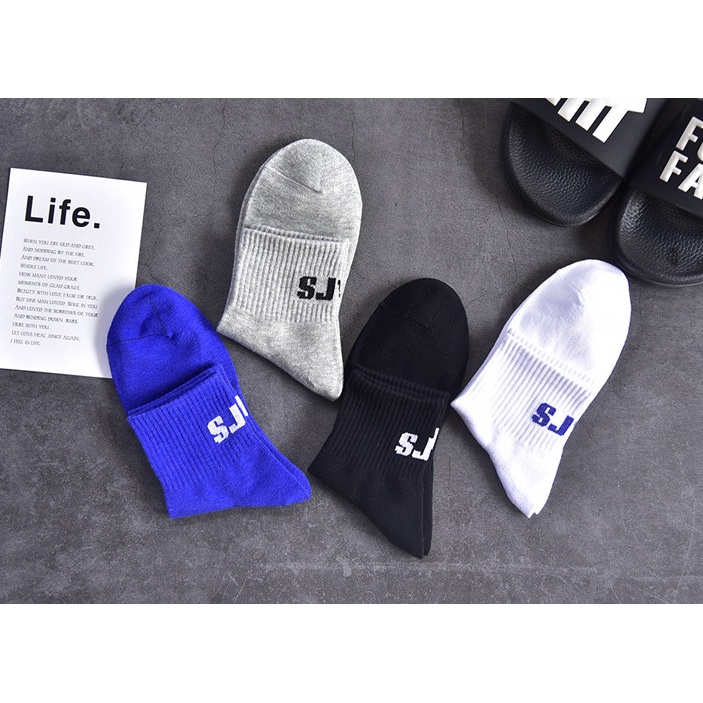 Vớ Tất cổ lửng Unisex chữ SJVP phong cách thể thao, năng động.