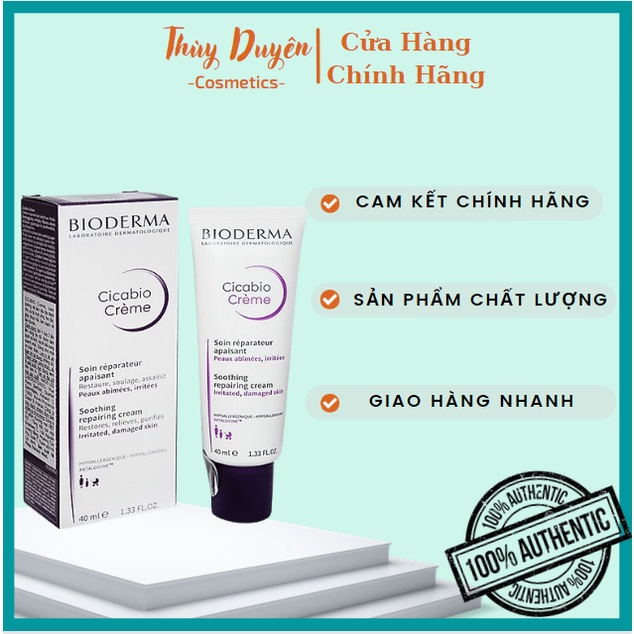 Kem Phục Hồi Da BIODERMA Cicabio Cream 40ml Cấp Ẩm Và Tái Tạo Da