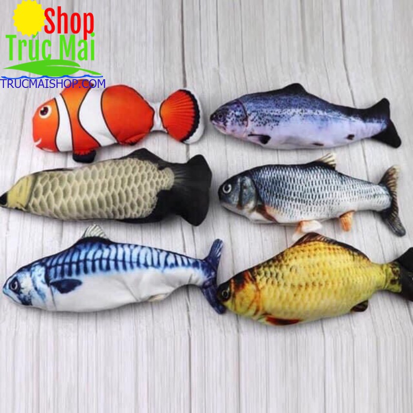 Combo bộ đồ chơi nhà bếp 36 món và 1 cá vẫy đuôi có đèn có nhạc như thật