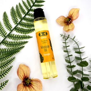Dầu massage body hương dứa thái lan erawadee 100ml - dưỡng da từ dầu hạnh nhân, dầu hạt nho, hạt thầu dầu, hướng dương