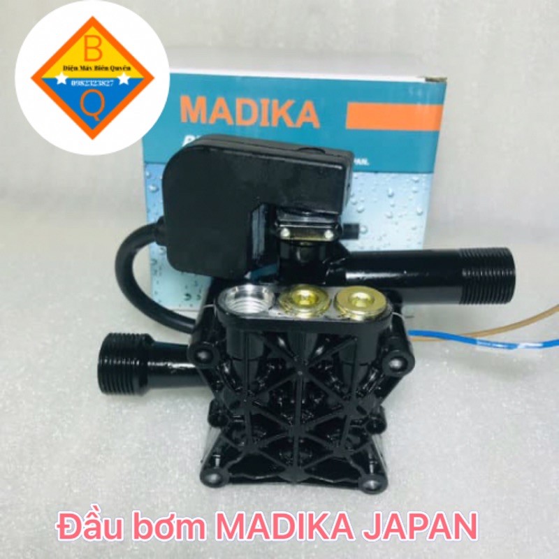 Đầu Bơm Máy Rửa Xe Gia Đình Đầu Áp Lực MADIKA JAPAN Có Role Tự Ngắt BH 12 Tháng