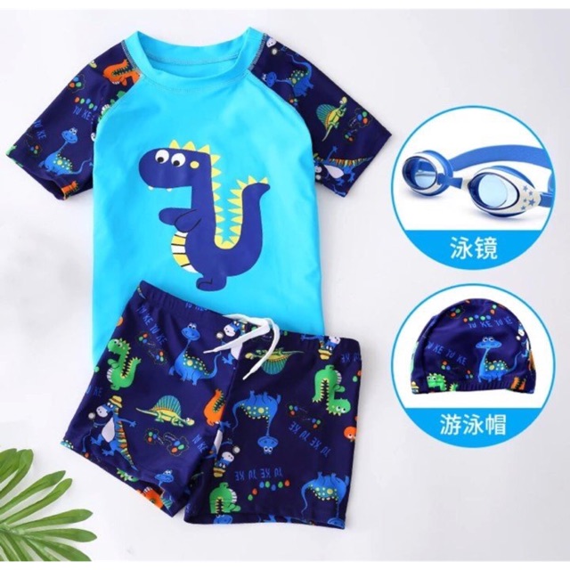 SET ĐỒ BƠI CHO BÉ TRAI 4 MÓN