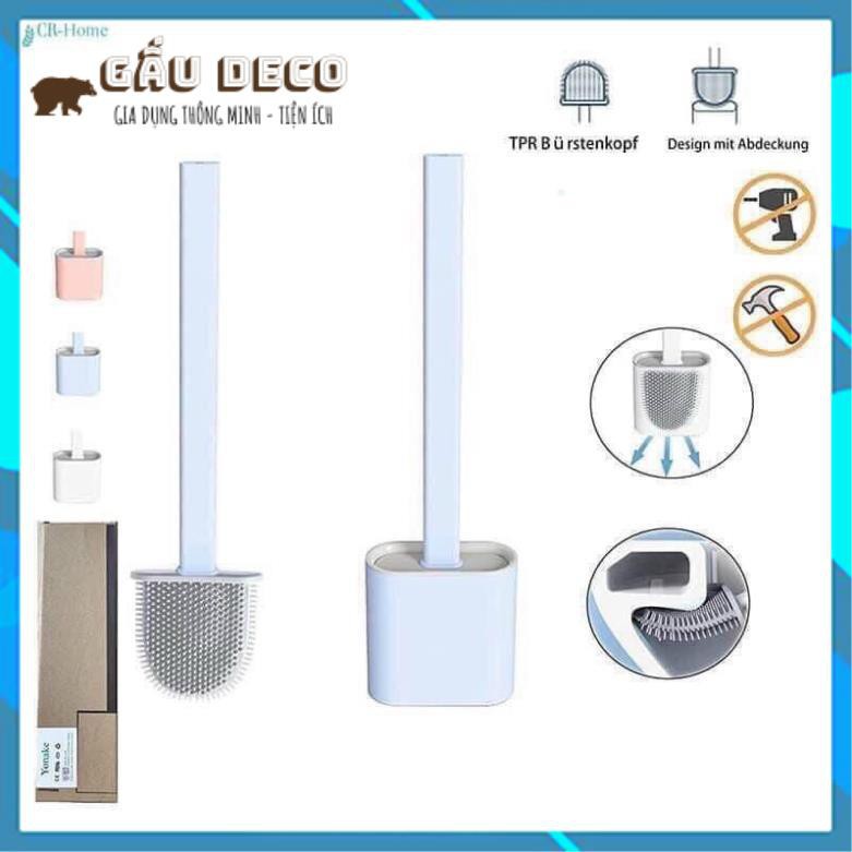 Cọ bồn cầu, toilet nhà vệ sinh [FREESHIP] – Chất liệu silicon cao cấp - Kèm giá cắm chổi