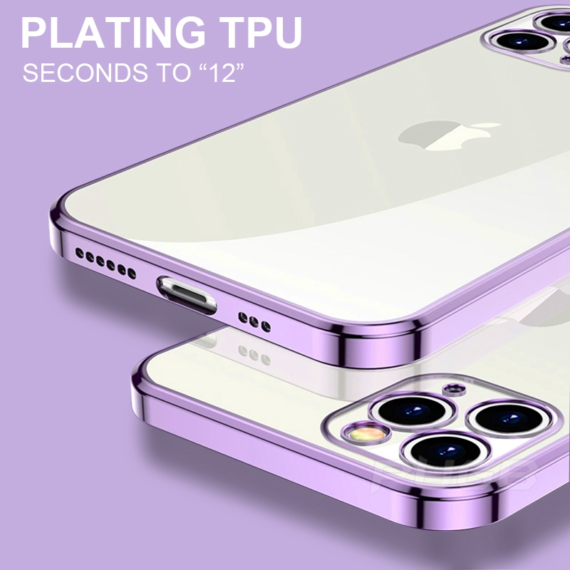 Ốp điện thoại TPU mềm khung vuông cổ điển cho IPHONE 12 PRO MAX 11 PRO MAX X XS MAX XR 7 8 PLUS SE2020 | BigBuy360 - bigbuy360.vn