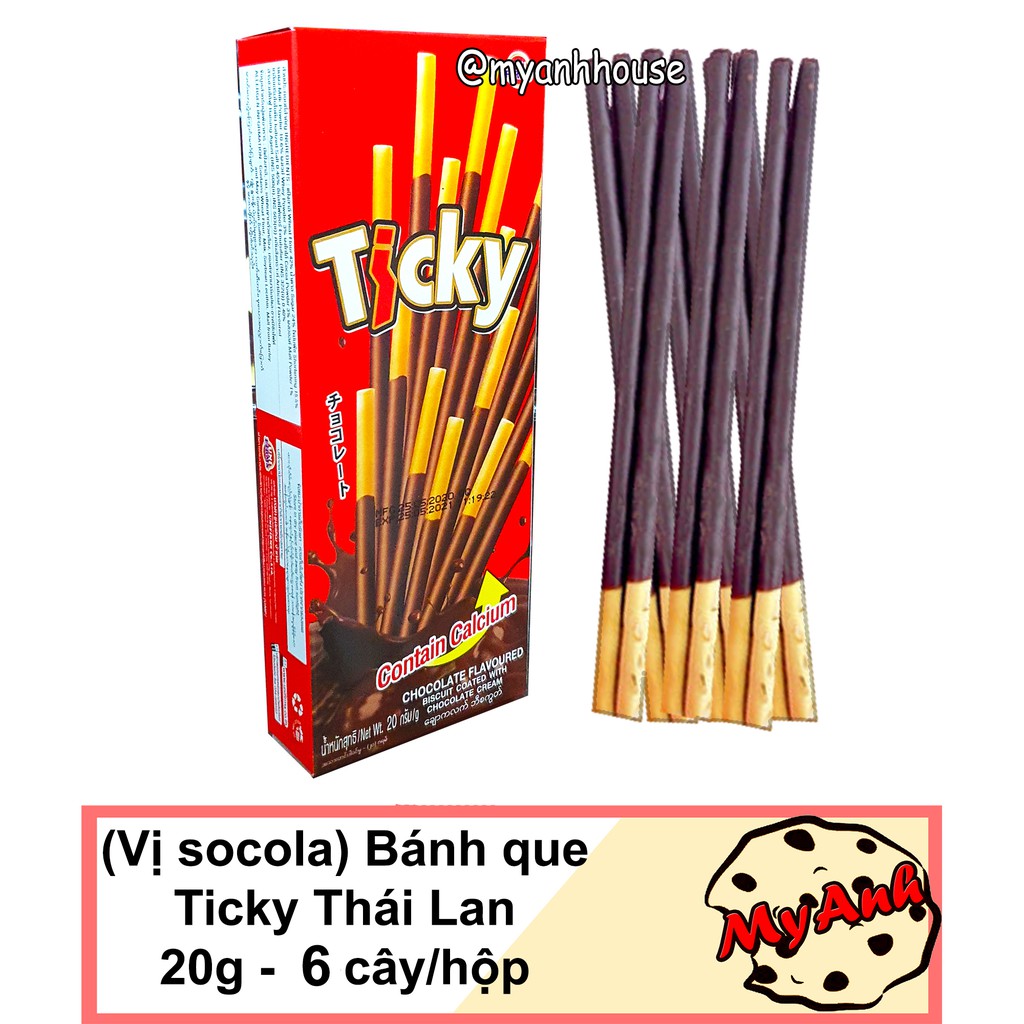 [Mã 267FMCGSALE giảm 8% đơn 500K] BÁNH QUE TICKY THÁI LAN 20G DATE T12/2021 | BigBuy360 - bigbuy360.vn