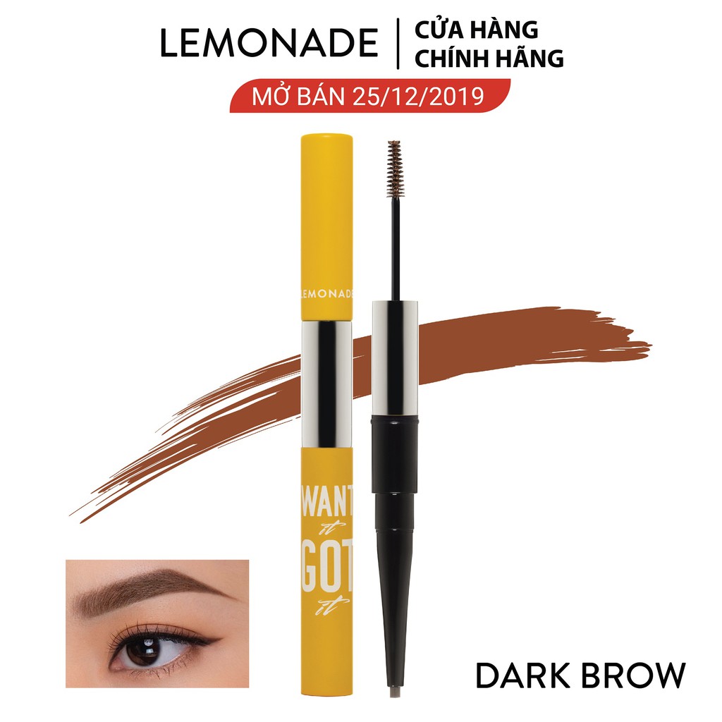 Chì kẻ mày 2 đầu Lemonade Want It Got It Dual Eyebrow 2.75g