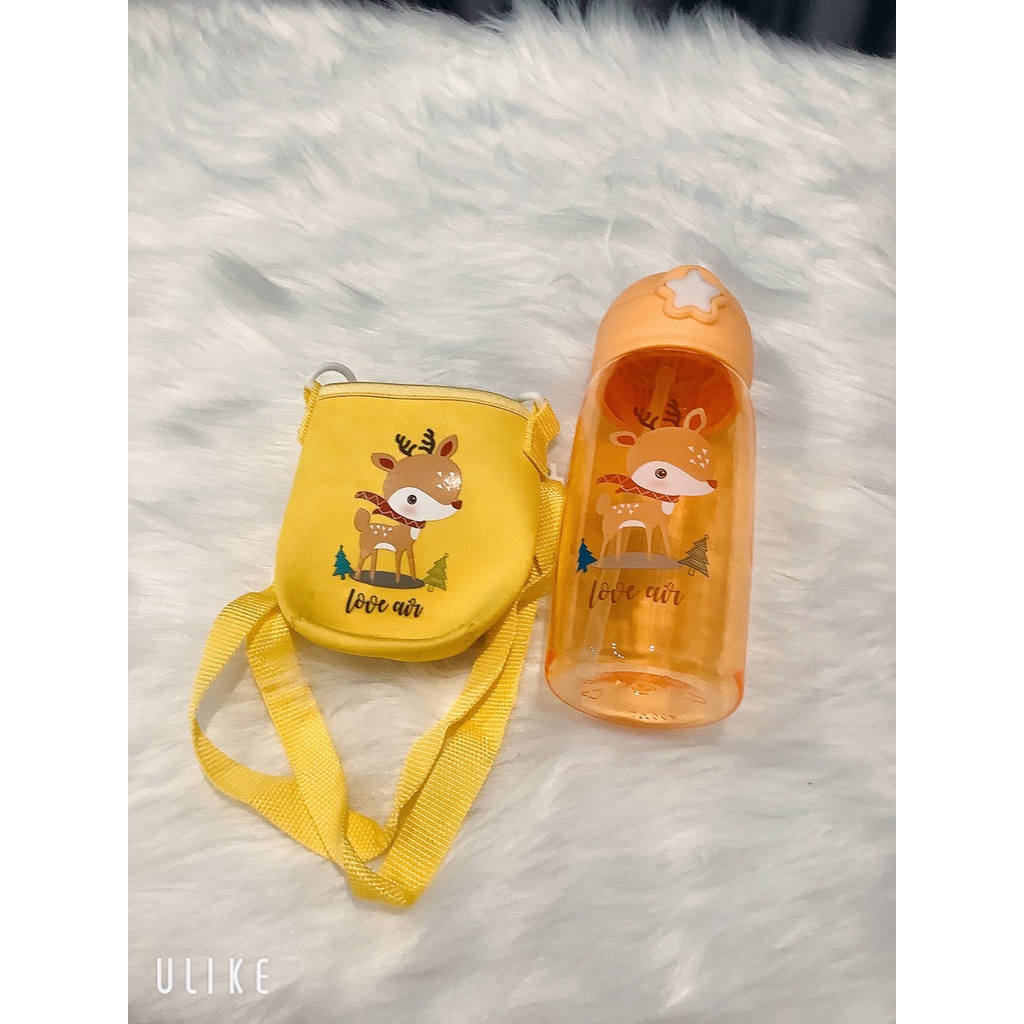 Bình nước cute họa tiết động vật hoạt hình