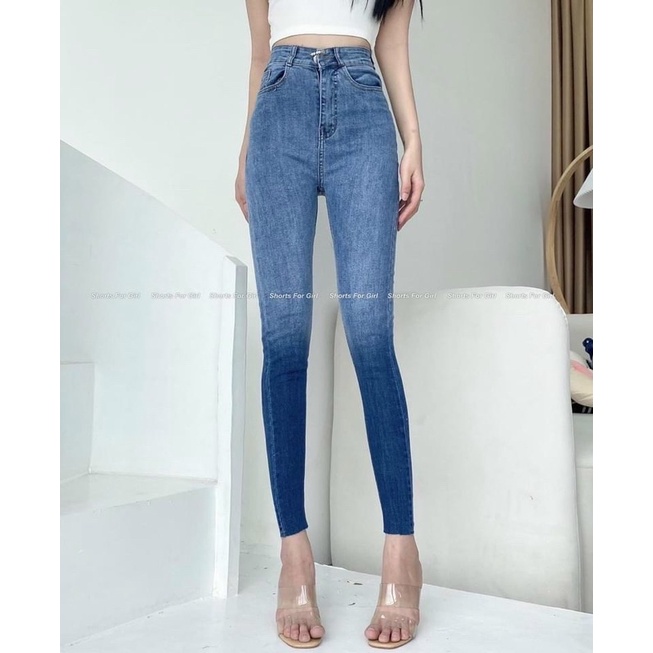 Quần jeans ôm loang trơn | BigBuy360 - bigbuy360.vn