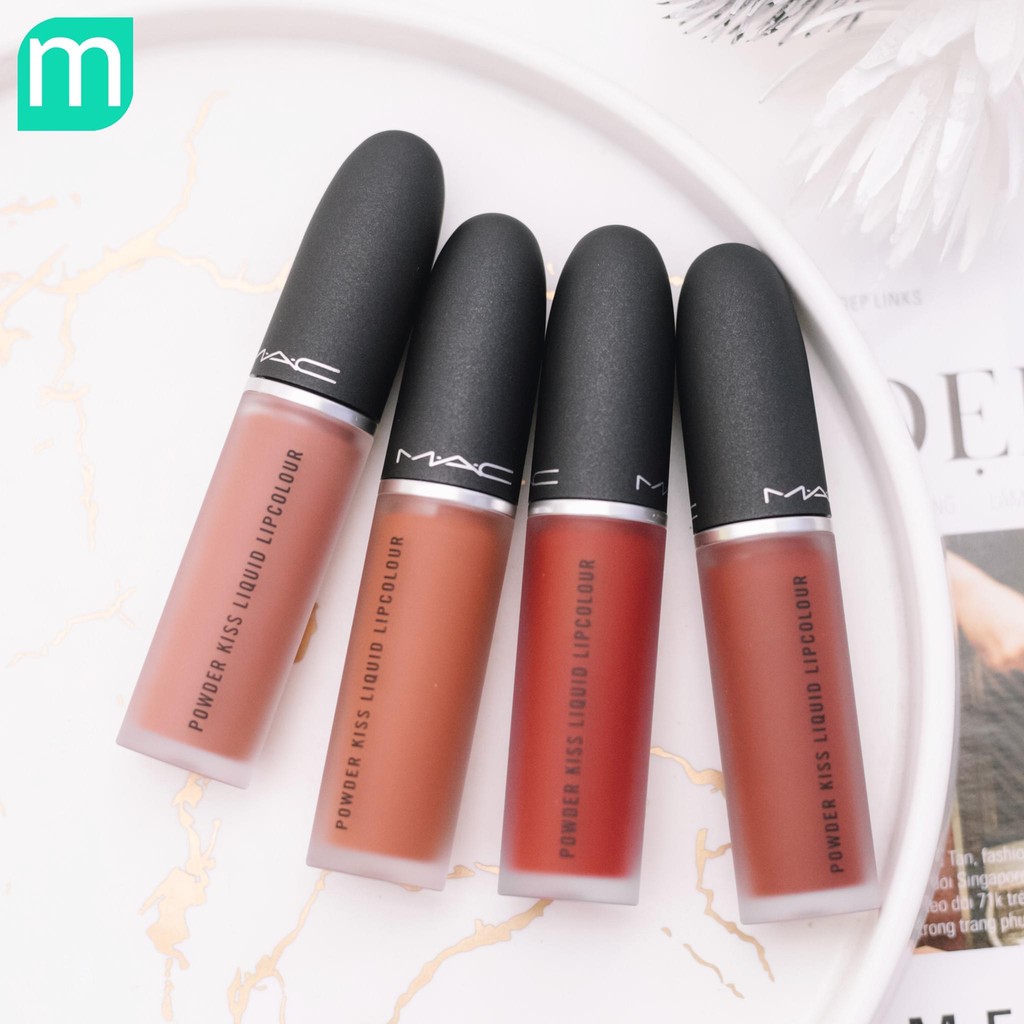 [CHÍNH HÃNG] Son Kem Lì MAC Powder Kiss Liquid Lipcolour, Son Mac Kem Full Size 5ml | Thế Giới Skin Care