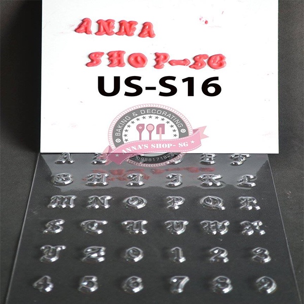 KHUÔN SOCOLA CHỮ NHỎ US-S16