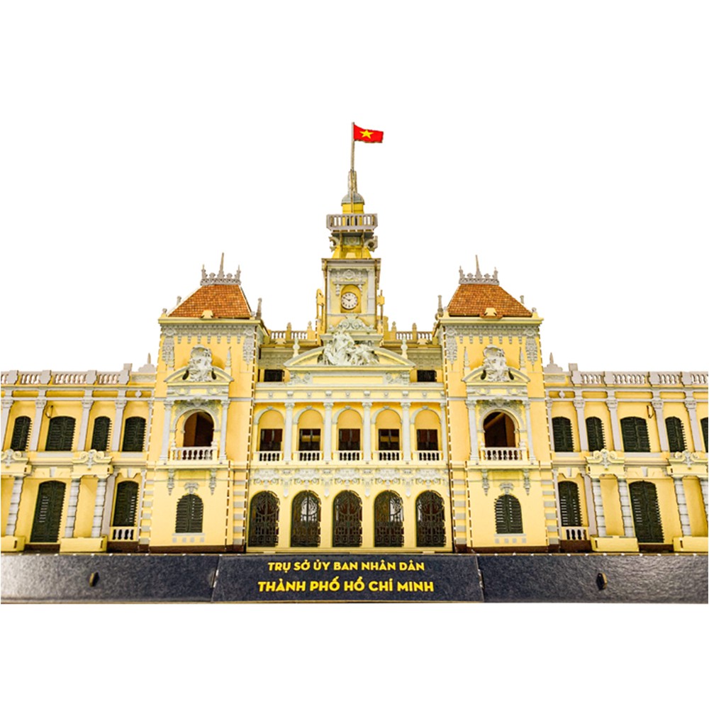 Mô Hình Lắp Ráp 3D Trụ Sở UBND TP.HCM, Mô Hình Giấy Trưng Bày, Quà Lưu Niệm, People's Committee Head Office