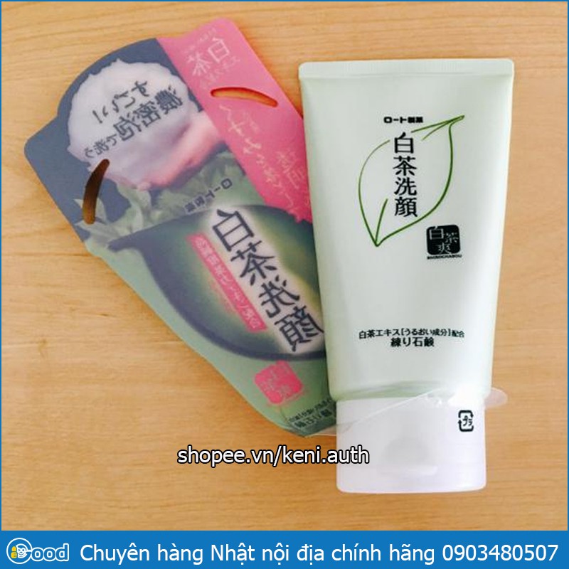 IGOOD - Sữa rửa mặt trà xanh Rohto Shirochasou Nhật Bản 120g