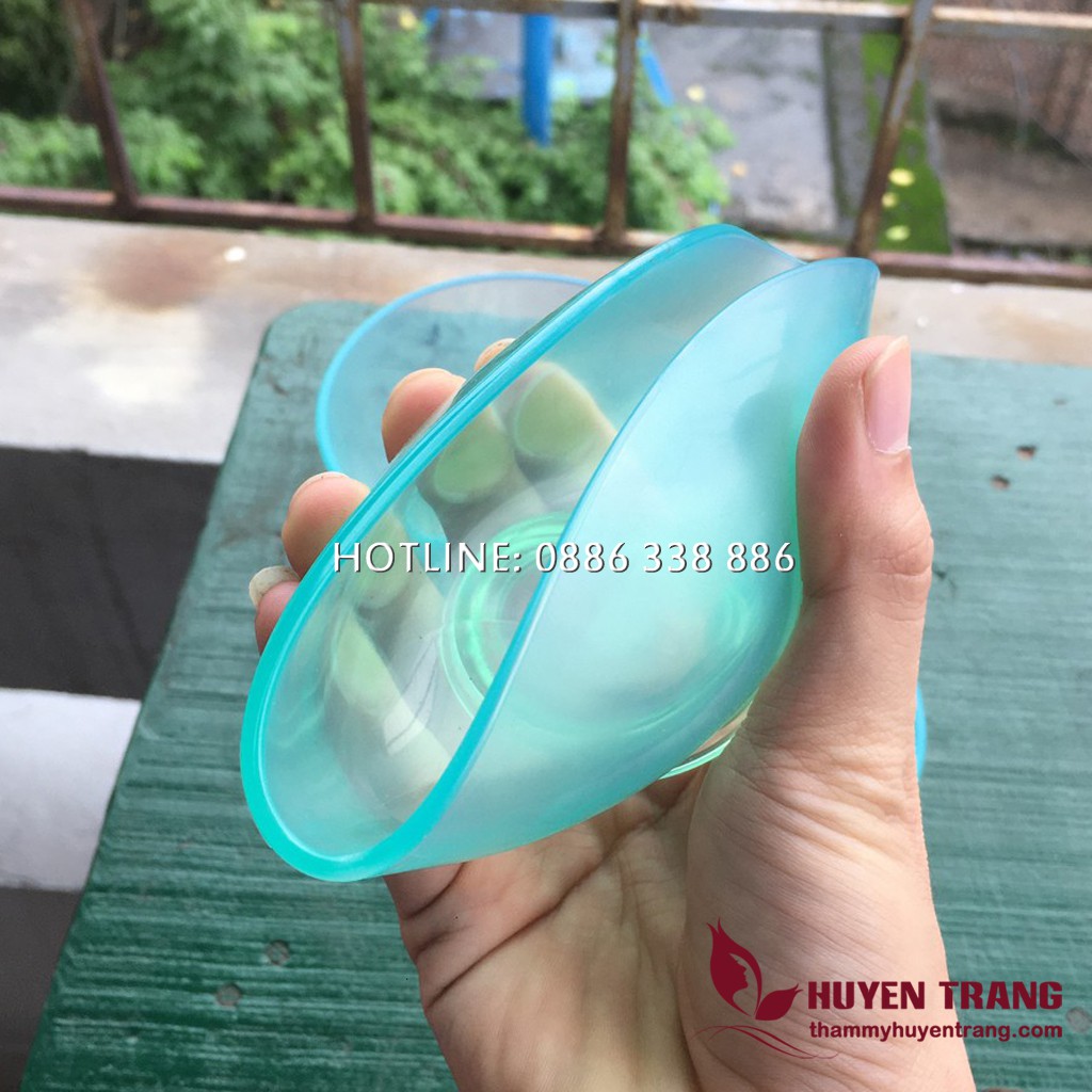 Bát silicon + thìa trộn bột mặt nạ