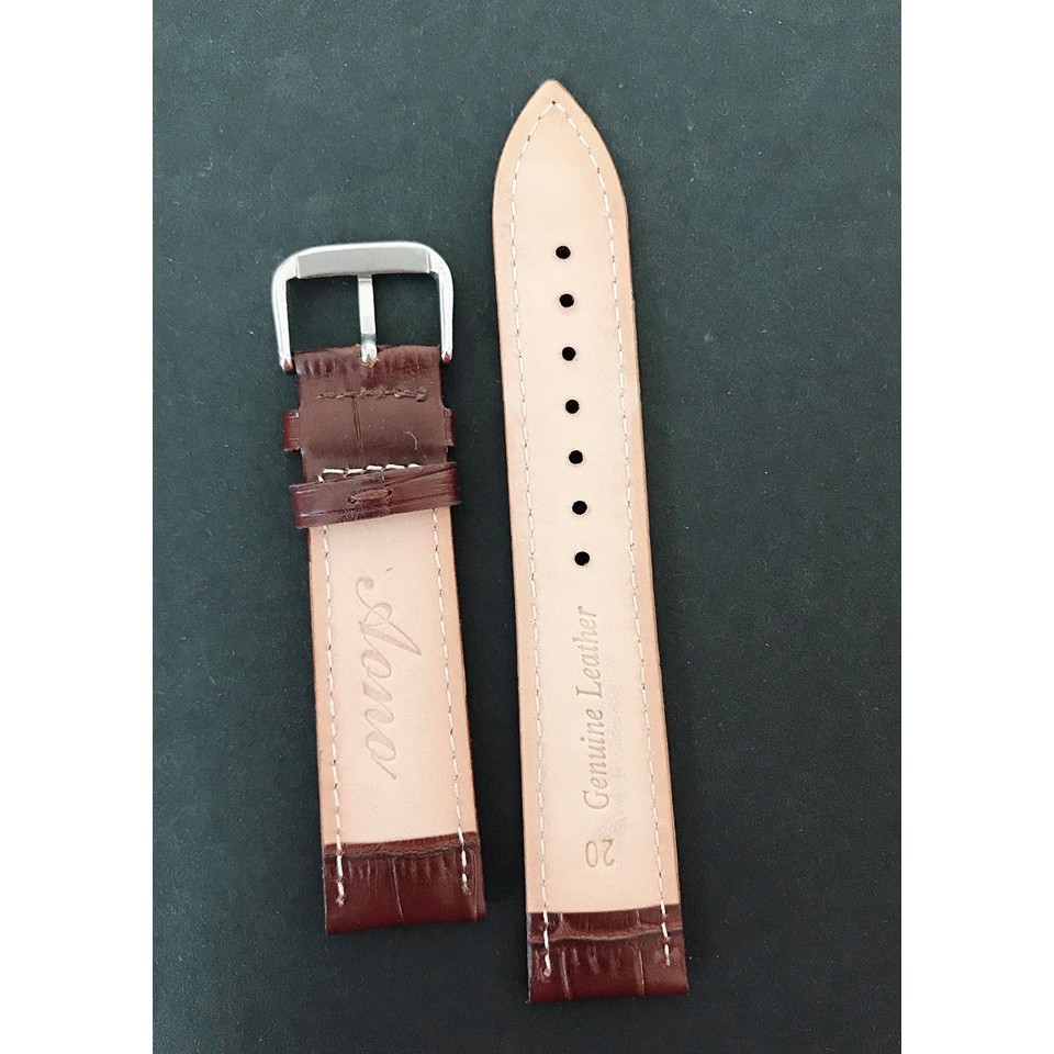 Dây da đồng hồ nam nữ  dây da hãng aono 12/14/16/18/20/22