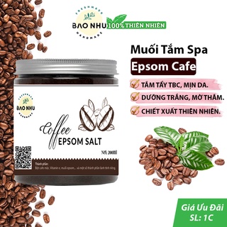 Muối Epsom Cafe tắm trắng tẩy tbc mịn da 200ml