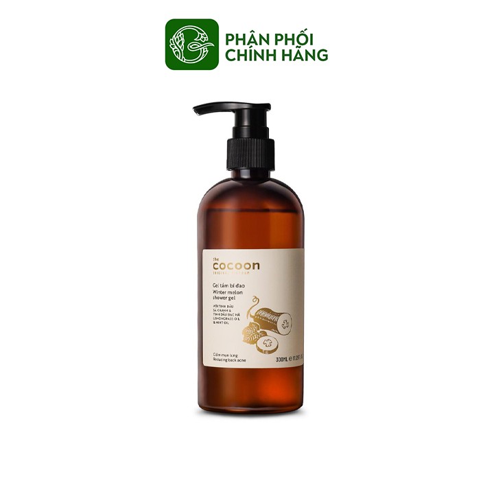 Gel tắm bí đao Cocoon làm sạch mụn lưng 300ml