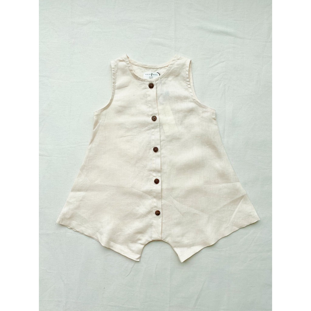 Bell Romper (Romper Dáng Chuông 100% Linen)