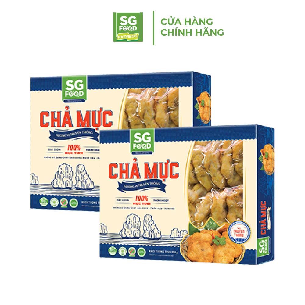 Combo 2 Chả mực SG Food hương vị truyền thống Hộp 250g