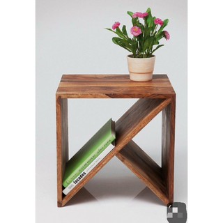 Kệ gỗ vuông để sách, tạp chí I Decor