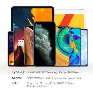 Cáp sạc từ tính KUULAA micro USB loại C cho Iphone Xiaomi Samsung Android