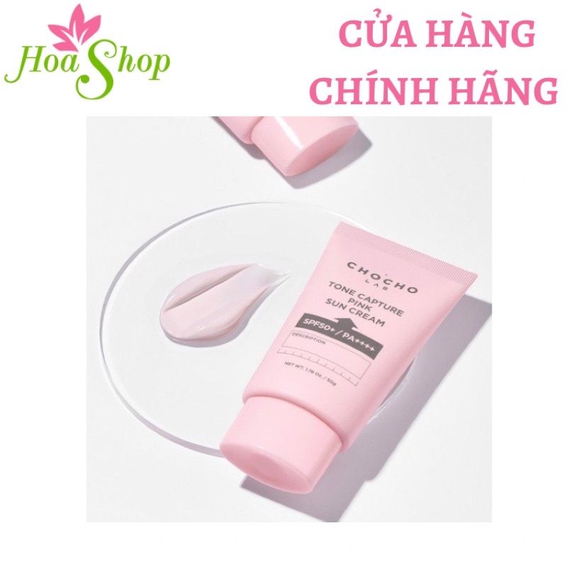 Kem Chống Nắng Nâng Tông, Bảo Vệ Da Chocho's Lab Tone Capture Pink Sun Cream SPF50+/PA++++ 50g