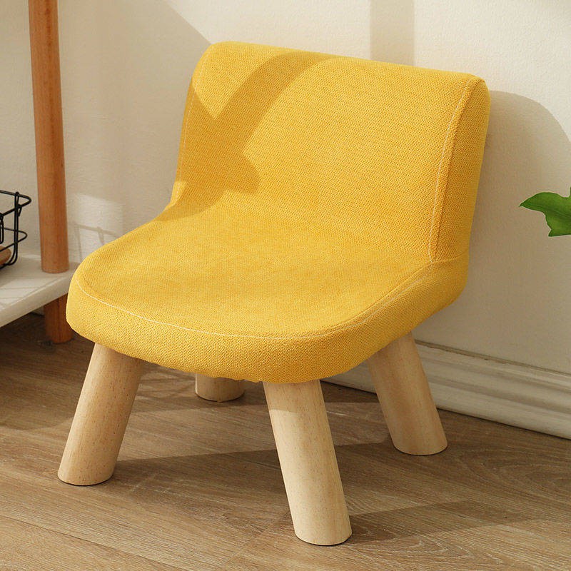 đờinhà sống Tất cả các loại vải gỗ rắn chắc ghế đẩu nhỏ ghế đẩu nhỏ có tựa lưng