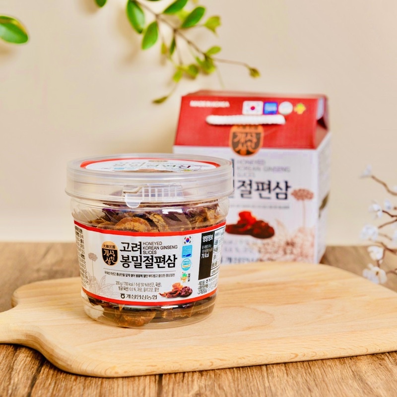 Sâm Lát Tẩm Mật Ong Hộp 200gr Nonghyup HÀN QUỐC