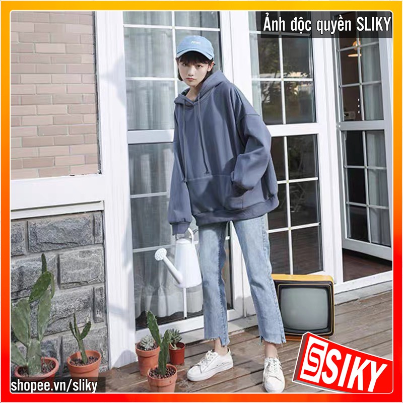  Áo Hoodie màu trơn Unisex nam nữ không khoá | BigBuy360 - bigbuy360.vn