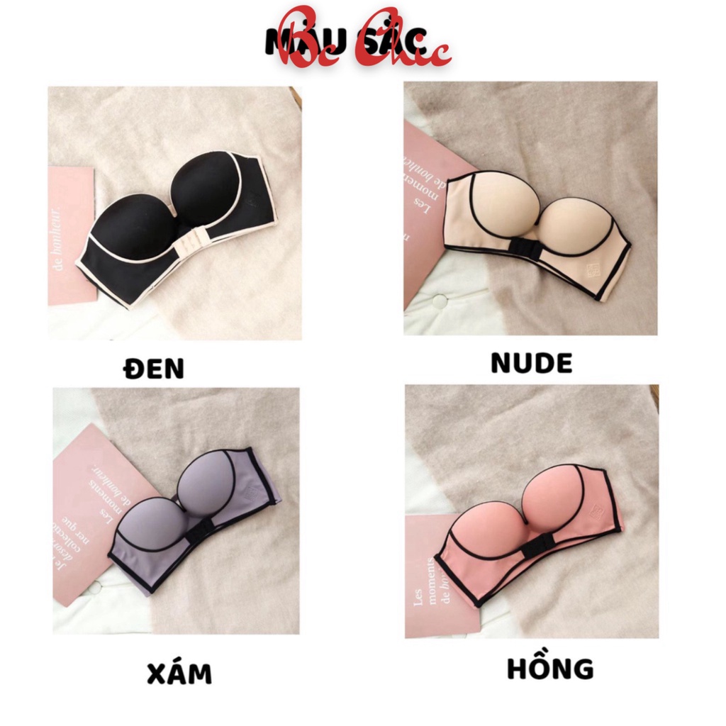 Áo Lót Nữ , Áo Ngực Nữ Đúc Su Cup Ngực viền đen nâng vòng 1 gợi cảm mã A02viền BC_CHIC LINGERIE