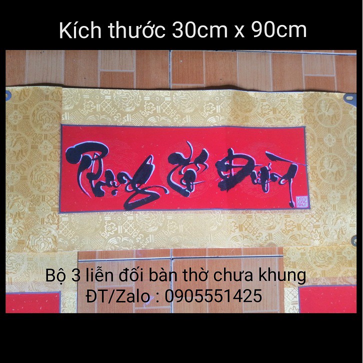 Bộ hoành phi câu đối.Câu đối thư pháp.Câu đối bàn thờ. Quà tết. Quà tặng ông bà, cha mẹ, Tranh trang trí bàn thờ tổ tiên