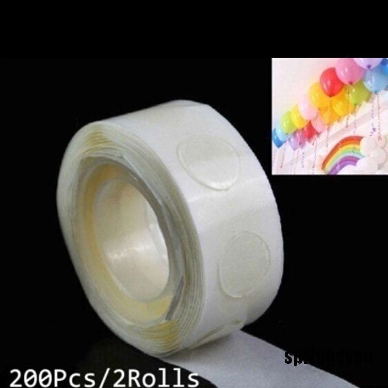 Bộ 2 Cuộn Keo Dán Bong Bóng Hai Mặt Họa Tiết Chấm Bi