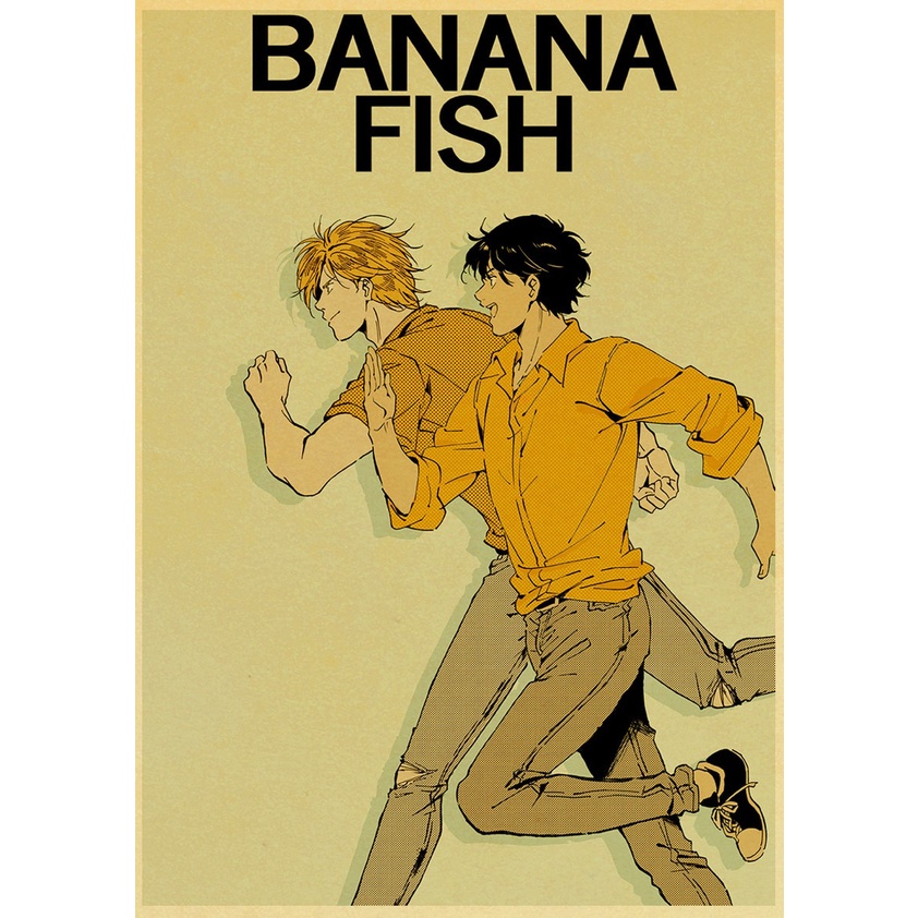 Poster Phim Hoạt Hình Anime BANANA FISH Phong Cách Retro Trang Trí Nội Thất MS: 316