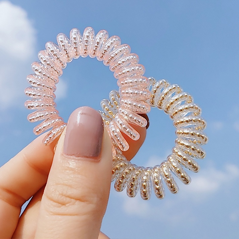 Dây cột tóc cao su trong suốt thời trang Hàn Quốc trẻ trung cho nữ