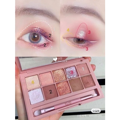 Bảng Phấn Mắt Clio Pro Eye Palette - Koshort in Seoul Limited sticker Mèo 10 Ô