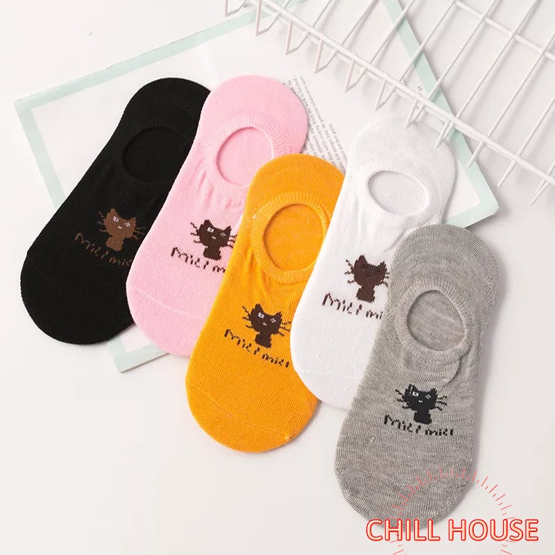 Tất hài nữ mèo kute thấm hút mồ hôi tốt T 776 - CHILL HOUSE