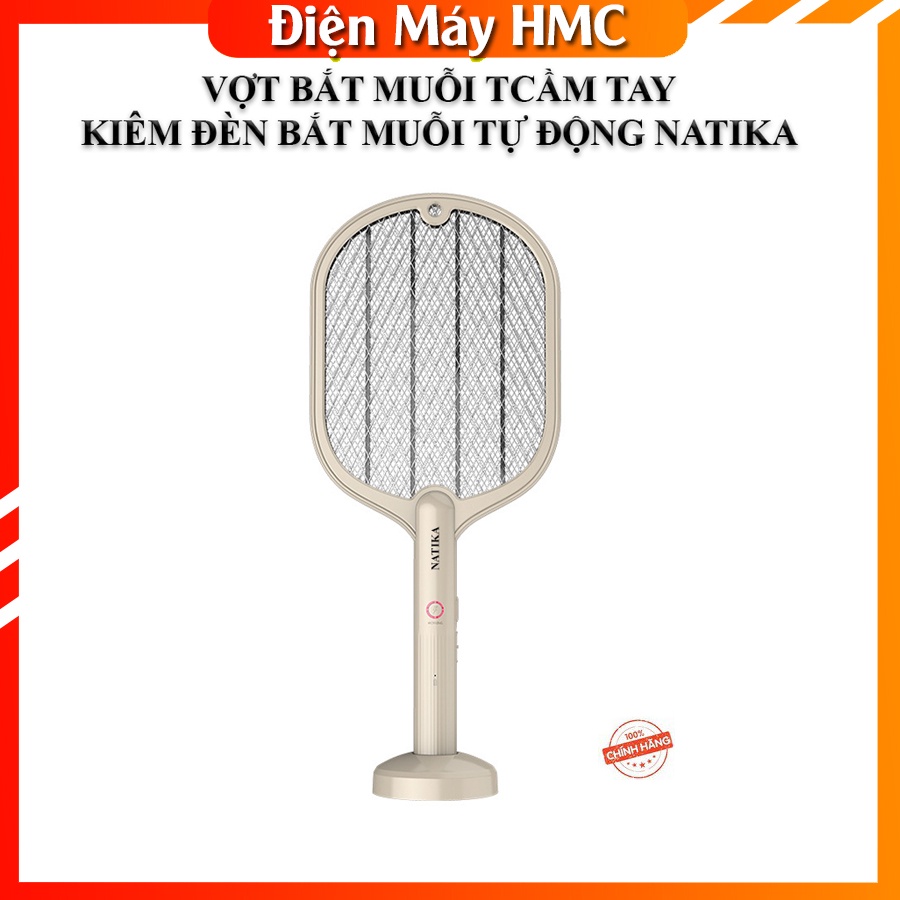 Vợt Muỗi Kiêm Đèn Bắt Muỗi NATIKA ⚡ [ 2 TRONG 1 ] ⚡ - Pin sạc cao cấp 1200 mah bảo hành 6 tháng