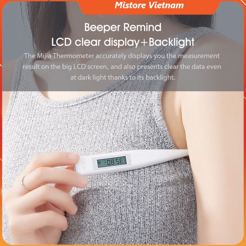 Nhiệt kế điện tử thông minh Xiaomi Mijia màn hình LCD Kết nối App Mihome