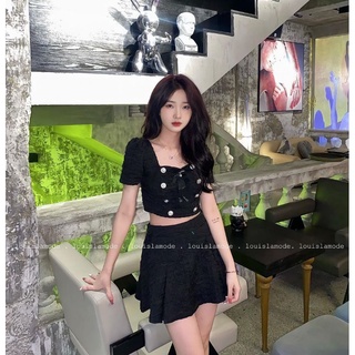 ( ẢNH CHÍNH CHỦ ) Set Xốp Croptop Tặng Kèm Nơ Diệu Linh