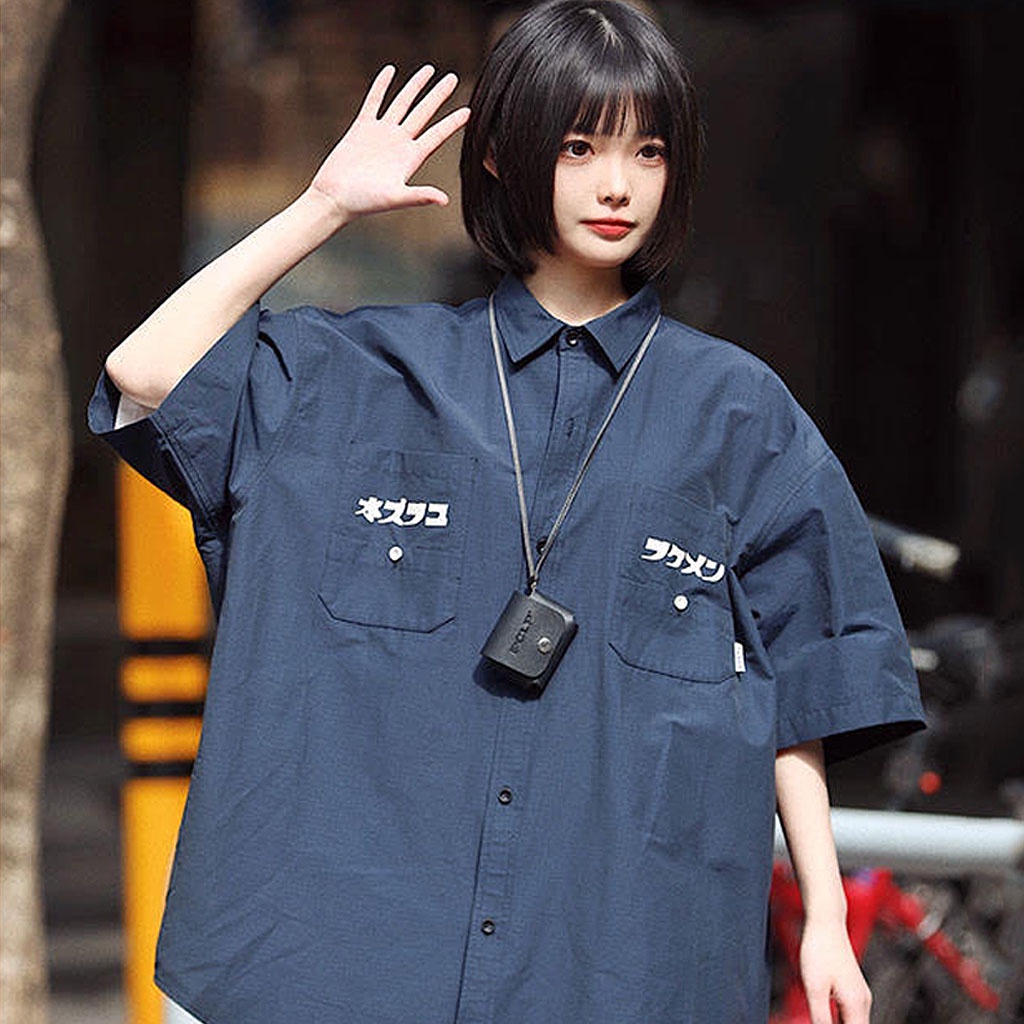 Áo Sơ Mi Nam Nữ Tay Lỡ Form Rộng, Khoác Sơ Mi Nam Nữ Unisex Vải Kate Hàn Đẹp