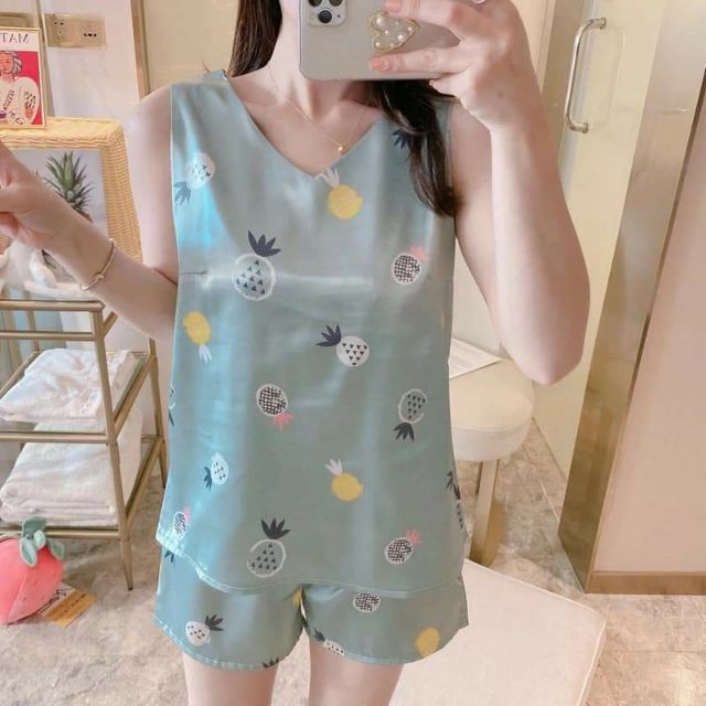 Bộ ngủ lanh lụa