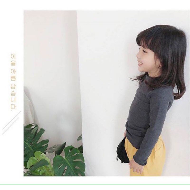 Áo len tăm cổ điệu cho bé gái