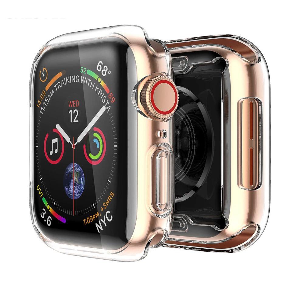 Ốp Bảo Vệ Trong Suốt Cho Đồng Hồ Thông Minh Apple Watch 6 Se Iwatch 38 / 40 / 42 / 44mm