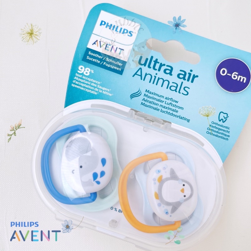 Ty giả chỉnh nha Avent Ultra Air cho bé cưng từ sơ sinh 0 -18 tháng